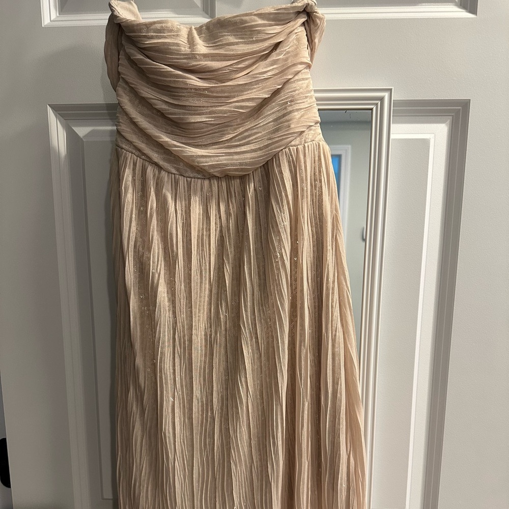 Strapless sequins dress